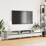 thumbnail of vidaXL TV-Schrank Weiß 202x39x43,5 cm Kaltgewalzter Stahl