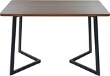 thumbnail of Essgruppe 5-teilig Esstisch mit 4 Stühlen Walnuss 117x68x75 cm Samtbezug Metallbeine schwarz, platzsparendes Küchen und Esszimmer Set