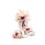 thumbnail of 100m Polyband 19mm wasserfest Palmenblättermuster Bananenblätter Dekoband grün