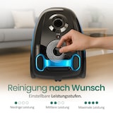thumbnail of Emerio Stofzuiger met Zak - 2,5 Liter - HEPA10 Filter - Snoerlengte 5m - 800W - VE-112682.8 - Vacuum Cleaner Zwart / Blauw