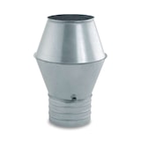 thumbnail of CAEXVEN Sombrerete Tipo JET de 200 mm de diámetro para Conductos de Estufas y Chimeneas de Leña en Acero Galvanizado - Serie Lisa y Helicoidal