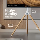 thumbnail of ONKRON TV Ständer Staffelei für 32 - 65 Zoll TV bis zu 35 kg,max 400x400 VESA Standfuß höhenverstellbar & schwenkbar TS1220-W