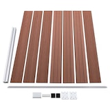 thumbnail of Panel de valla WPC marrón 175x146 cm
