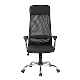 thumbnail of Dmora Sedia da ufficio Canberra, Poltrona presidenziale con braccioli, Sedia ergonomica da ufficio, 65x65h126/136 cm, Nero