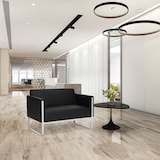 thumbnail of Loungesofa ARUBA STEP Kunstleder 2-zit zwart hjh OFFICE
