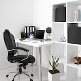 thumbnail of Silla de oficina / sillón ejecutivo XXL H 100 tejido negro hjh OFFICE