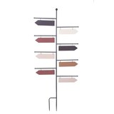 thumbnail of Gartenschild Wegweiser, 8 Planken beschriftet, Eisenschild, Metallschild 125 cm hoch