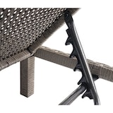 thumbnail of Poly-Rattan Sonnenliege HWC-A51, Relaxliege Gartenliege Liege ~ Premium grau, Kissen dunkelgrau