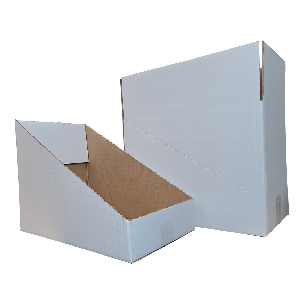 40x Faltkarton Regalkarton Lagerkarton perforiert 400x260x305mm (Außenmaß) 1-wellig weiß