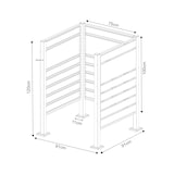 thumbnail of Helloshop26 - Caixa de armazenamento em aço galvanizado 120 x 91 x 91 cm prata antracite 03_0009095