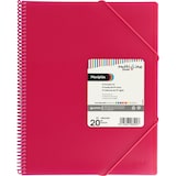 thumbnail of Carpeta 20 fundas con espiral A4 Maxiplás Multiline Fucsia