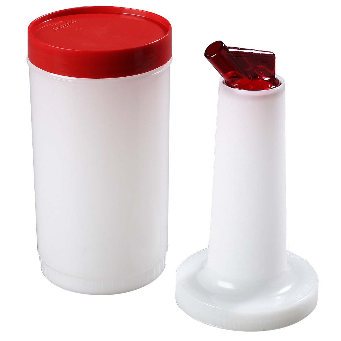 Carlisle Flasche mit Ausgießer Store&pour 95 cl Polyethylen Rot Transparent
