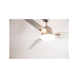 thumbnail of Eco Avietos 162, Ventilatore con Luce acciaio satinato e grigio, CasaFan