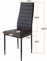 thumbnail of Albatros Esszimmerstühle MILANO 4er Set, Braun - Polsterstuhl mit Kunstleder-Bezug, Modernes Stilvolles Design am Esstisch - Küchenstuhl oder Stuhl
