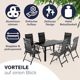 thumbnail of CASARIA® Gartenmöbel Set Gartentisch 6 Stühle Anthrazit