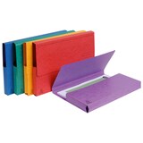 thumbnail of Exacompta - Réf. 4790E - Carton de 50 chemises Poche avec soufflet de 32 mm en carte lustrée 265 g/m² - dim 24 x 32 cm pour A4 - 5 couleurs