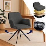 thumbnail of Esszimmerstuhl Olema Cord grau