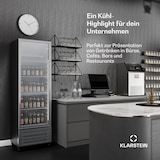 thumbnail of GrandCooler Getränkekühlschrank | 306 L | LED-Beleuchtung | mit Rollen | 4 Regale Silber
