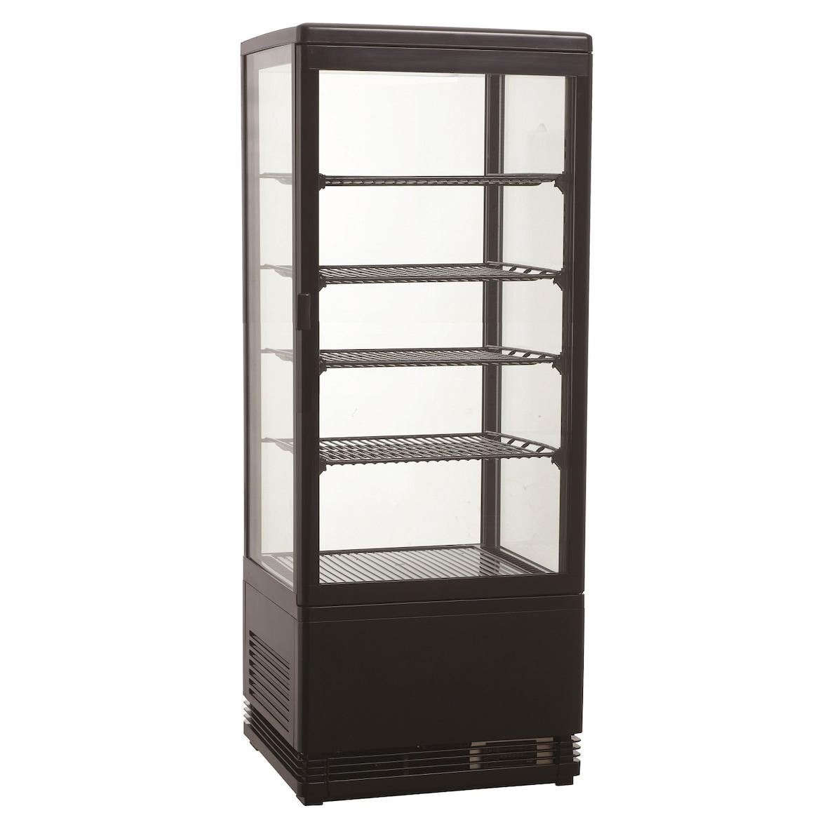 Koelvitrine | 98L | Zwart | 0°C/+12°C | 5 Schappen | 428x386x1110(h)mm