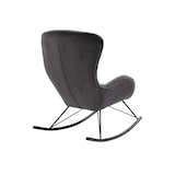 thumbnail of SalesFever mecedora | funda piel de cordero | 70 x 94 x 102 cm | gris oscuro