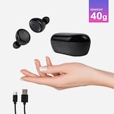 thumbnail of XORO KHB 25 Kabelloser In-Ear-Kopfhörer integrierter Akku TWS-Technologie Mikrofon Separate Ladebox EIN-Tasten-Steuerung BT 5.0 HFP HSP A2DP Schwarz