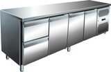 thumbnail of Gastro Edelstahl Kühltisch Kühltheke 3 Türen / 2 Schubladen 616 L -2/+8°C