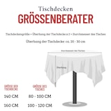 thumbnail of Tischdecke Garten Rund 160 cm Durchmesser Grau mit Paspel Band pflegeleicht Weichschaum abwischbar Rutschfest Wetterbeständig