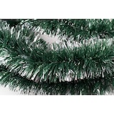 thumbnail of 3m Weihnachtsgirlande 5cm Lamettagirlande Weihnachtsbaumgirlande Dekogirlande Weihnachten Christbaumgirlande Lametta Girlande Dunkelgrün Silber