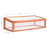 thumbnail of tectake Serre Châssis de Jardin pour Carré Potager 115 x 53 x 34 cm 115 x 53 x 34 cm Marron