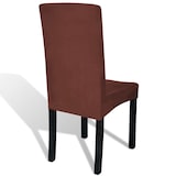 thumbnail of vidaXL Stretch-Stuhlhussen Gerade 6 Stk. Braun