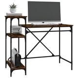 thumbnail of vidaXL Schreibtisch mit Regal Räuchereiche 105x50x90 cm Holzwerkstoff