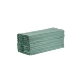 thumbnail of Jantex Z-gevouwen wegwerphanddoeken 1-laags 250 vel groen (12 stuks)