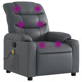 thumbnail of vidaXL Massagesessel Relaxsessel Grau Kunstleder