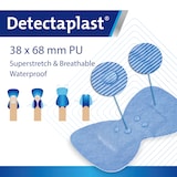 thumbnail of Blaues detektierbares wasserabweisendes & elastisches Pflaster Fingerkuppen - 50St