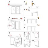 thumbnail of WellHome - Doorschijnend polyester rolgordijn 180 x 160 cm (Breedte x Hoogte) Bruin