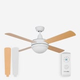 thumbnail of Siroco 4052W Ventilador de Teto Branco-Castanho Pás Reversíveis 132 cm