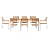 thumbnail of vidaXL Garten Essgruppe 9 pcs Braun Massives Teakholz & Edelstahl
