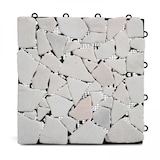 thumbnail of 8er-Set weißer Kieselsteinfliesen zum Aufklipsen