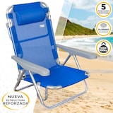 thumbnail of Silla de playa 5 posiciones con cabezal Aktive
