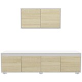 thumbnail of HOMCOM Set 2 Pezzi in Truciolato Mobile TV e Mobile Multiuso a Muro