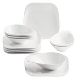 thumbnail of KAHLA 150625A90015C Elixyr Tafelservice 12tlg. |eckiges Geschirrset füt 6 Personen aus Porzellan