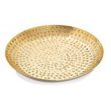 thumbnail of Dekotablett Deko Tablett 20-teilig Metall ø 28 cm rund  Deko Tablett Serviertablett : gold