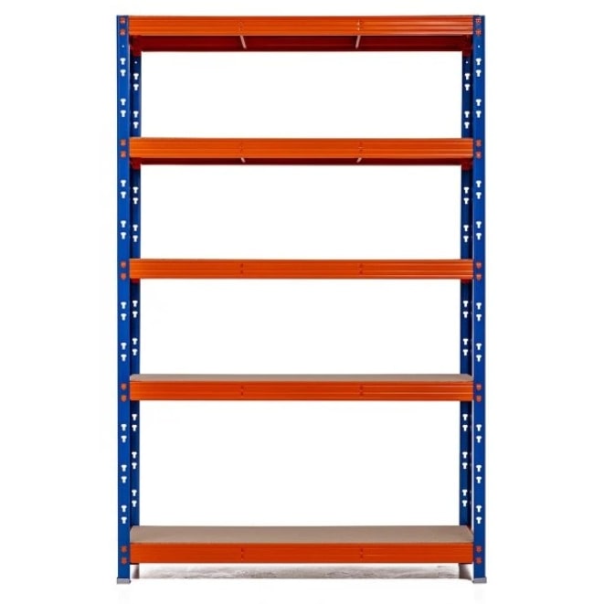 Etagère rack 2x4 pl bois / métal 40x240xH192,4 cm 200 kg/plateau