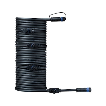 Paulmann Plug & Shine Câble 10m 5 sorties IP68 Noir 93930
