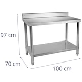 thumbnail of Royal Catering Tavolo inox - ECO - 100 x 70 cm - 250 kg - Alzatina -