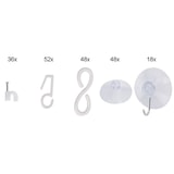 thumbnail of Befestigungsset für Lichterketten 202 Teile Saugnäpfe Haken Befestigungsclips