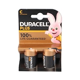 thumbnail of DURACELL Piles alcalines C Plus 100%, 1,5V LR14 MN1400, lot de 2 piles