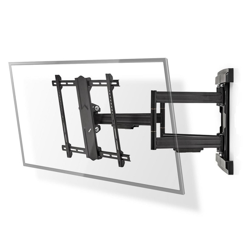 Support Tv Mural Inclinable Pour Téléviseur 37" à 80" Poids Max 70kg 6 Pivots Usage Non Intensif Nedis