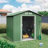 thumbnail of Wasabi - Caseta Jardín Exterior 5,27m2 Light Green - 261x202x202cm - Doble Puerta Corredera - 4 Rejillas Anticondensación