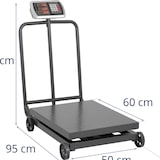 thumbnail of Steinberg Systems Plattformwaage - 600 kg / 0,1 kg  - 60 x 50 cm - rollbar-  LED